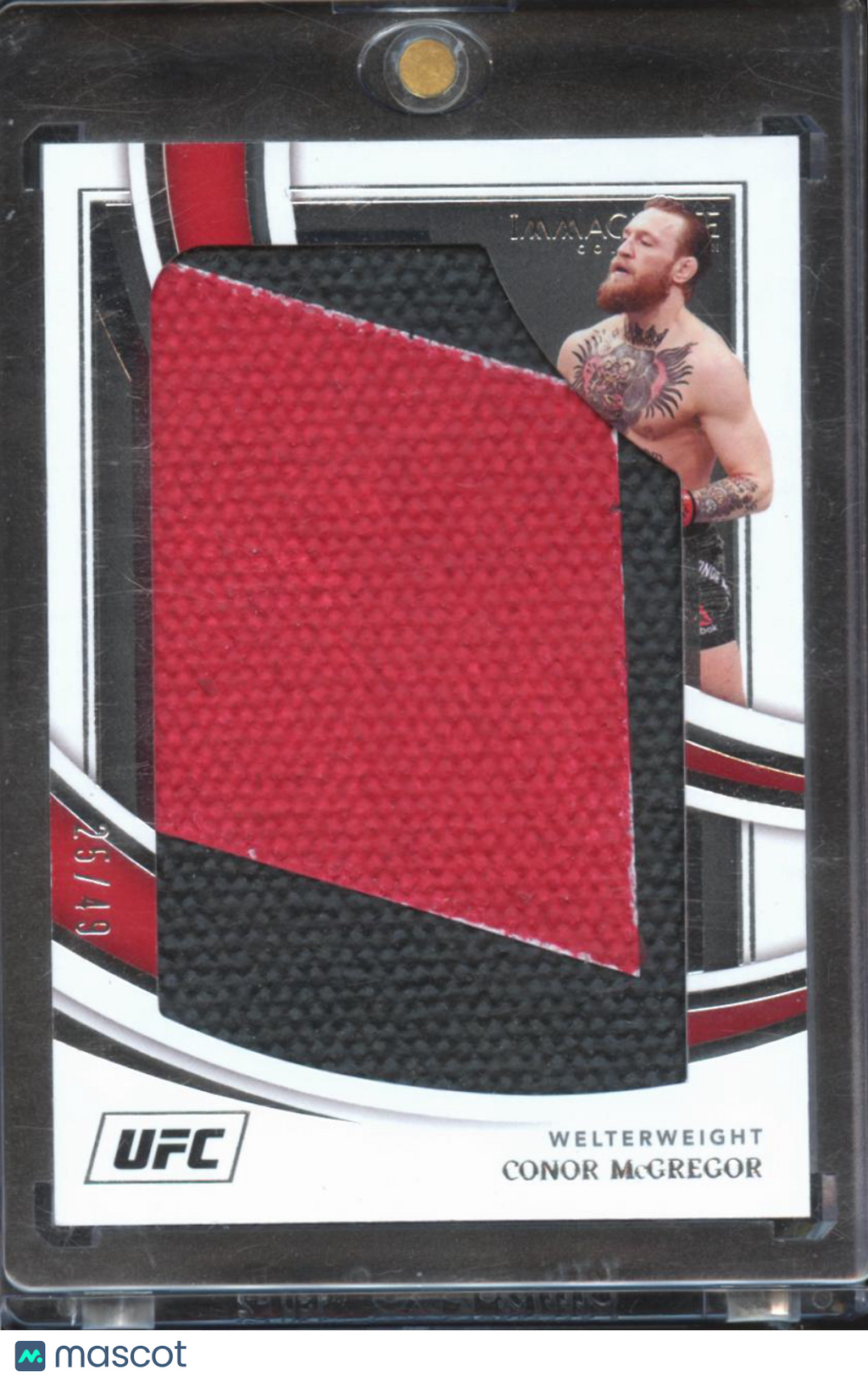 Conor McGregor 2022 Immaculate UFC Octagon Canvas Patch Cowboy Cerrone 25/49