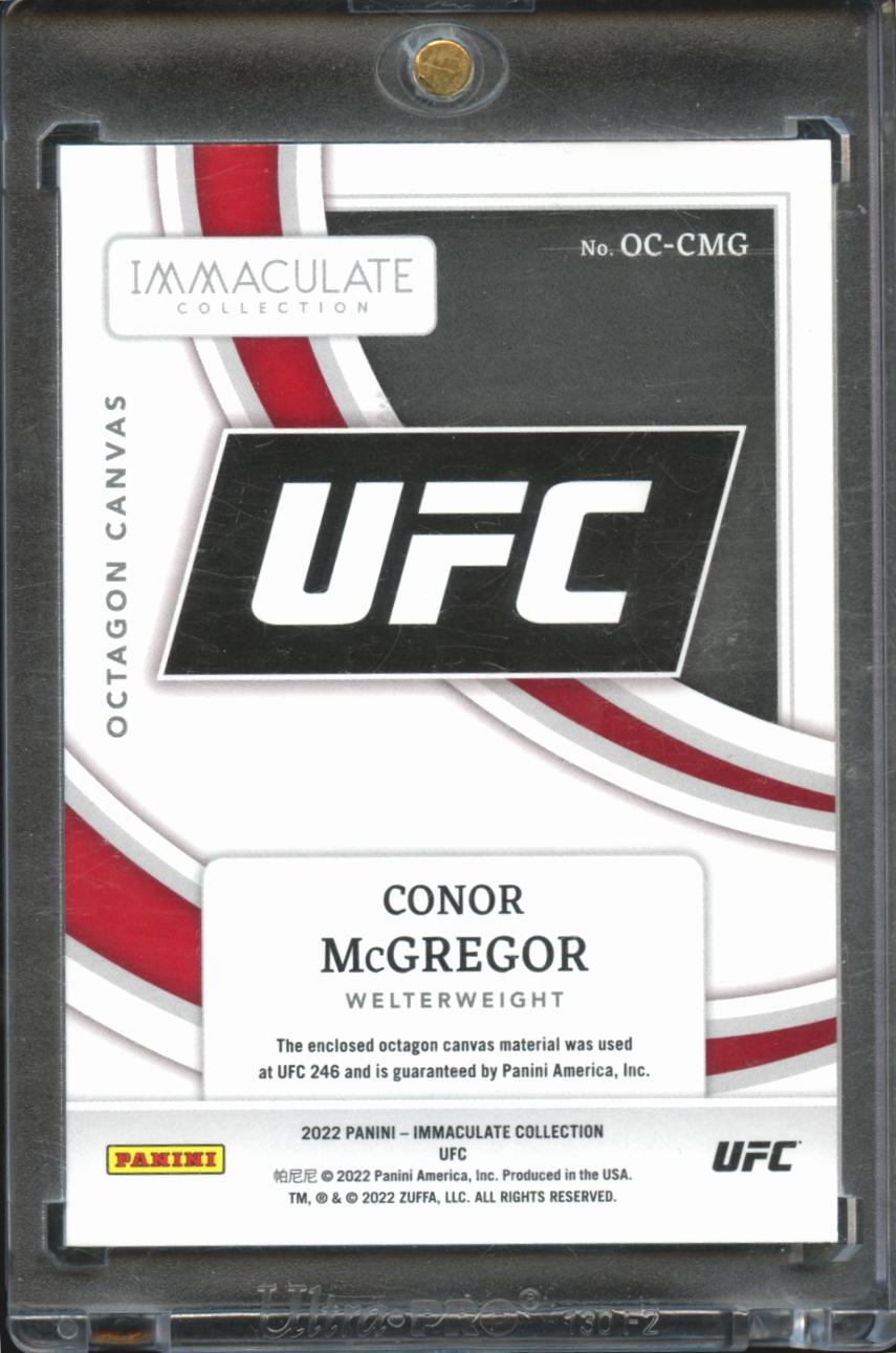 Conor McGregor 2022 Immaculate UFC Octagon Canvas Patch Cowboy Cerrone 25/49