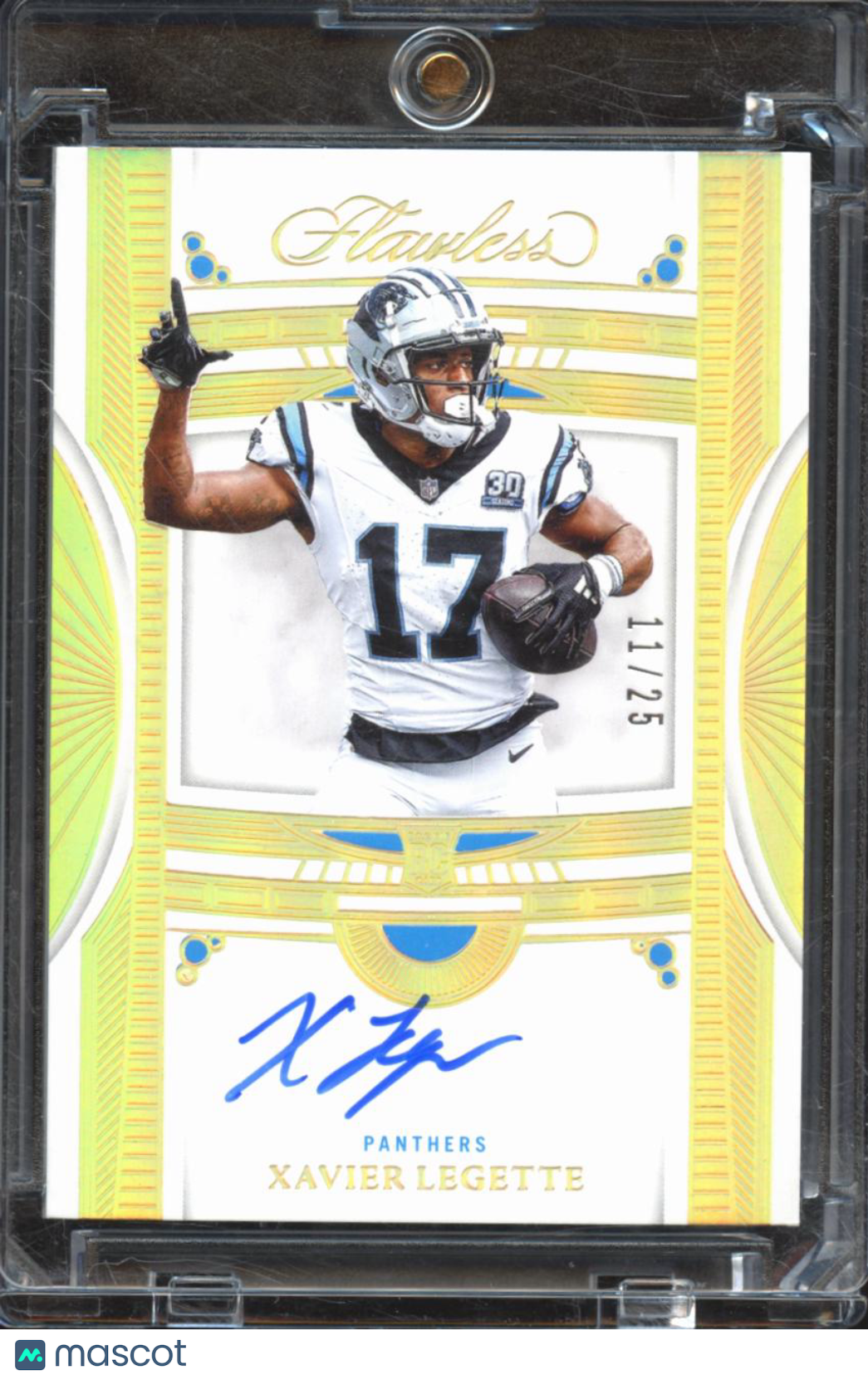 Xavier Legette 2024 Flawless Auto Autograph GOLD Rookie RC 11/25 Panthers