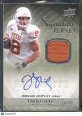 Jordan Shipley 2010 Upper Deck Exquisite Auto Autograph Patch /99 TexasLonghorns