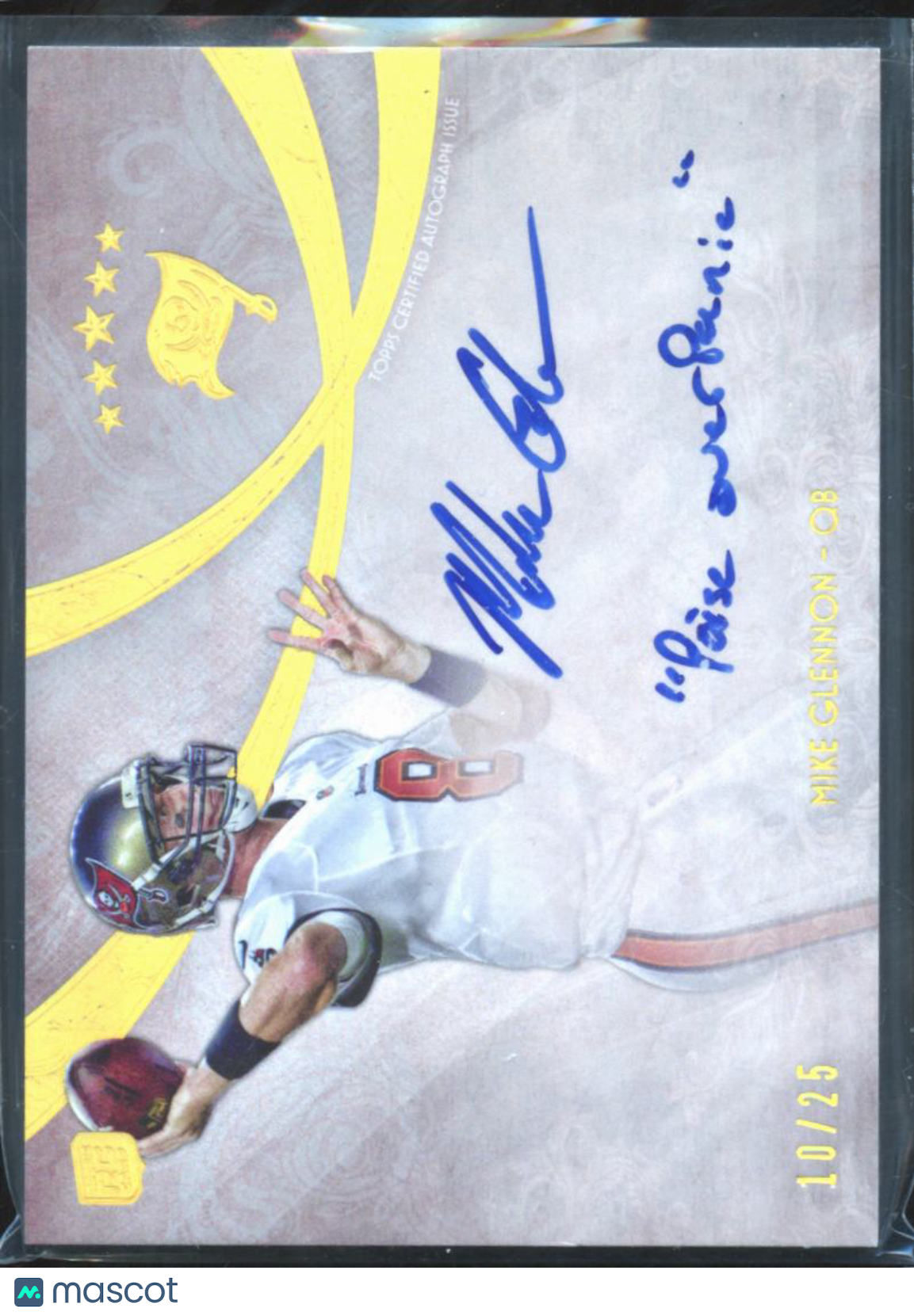 Mike Glennon 2013 Topps Five Star Inscription Auto Autograph 10/25 Buccaneers