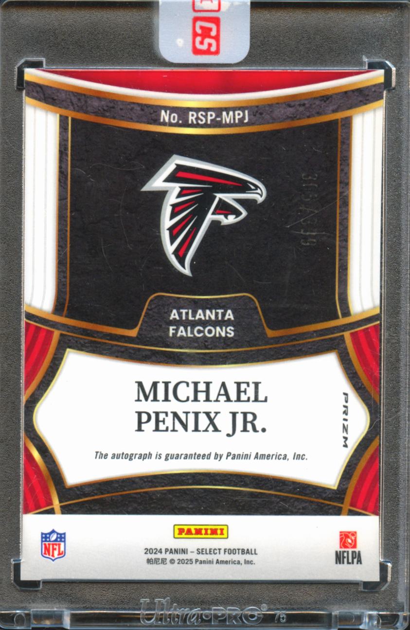 Michael Penix Jr. 2024 Select Auto Autograph Rookie RC 305/399 Atlanta Falcons