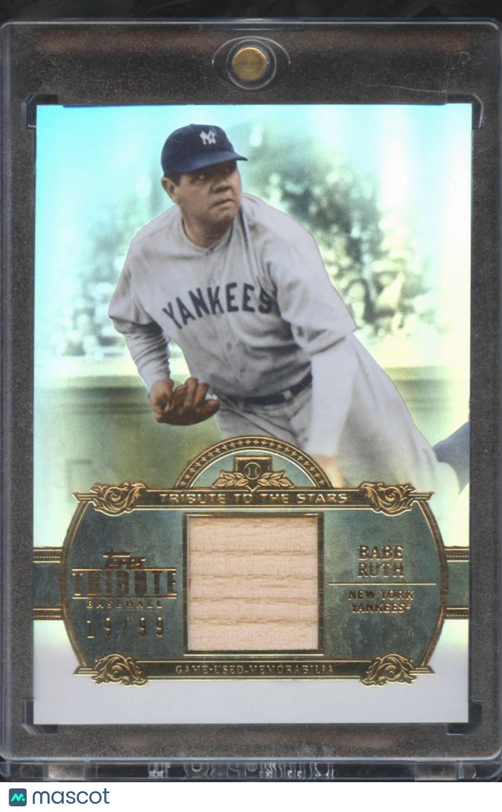 Babe Ruth 2013 Topps Tribute Tribute Game Used Bat Relic 19/99 New York Yankees