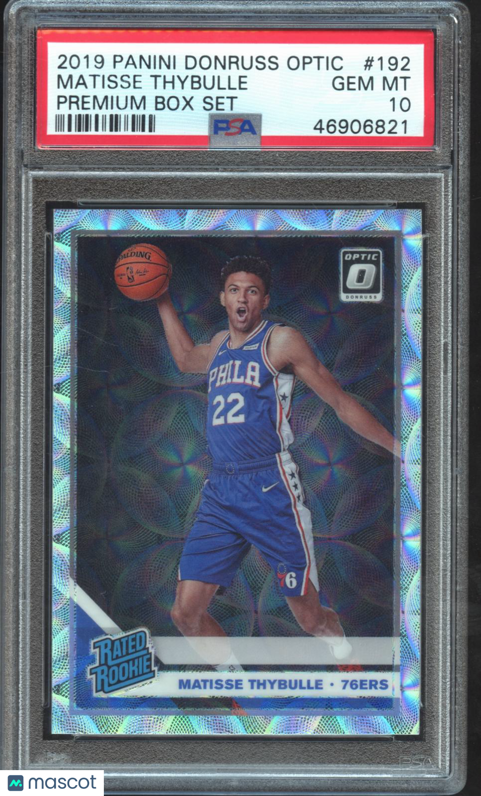 Matisse Thybulle 2019-20 Optic Premium Box Set Rated Rookie RC 76ers PSA 10