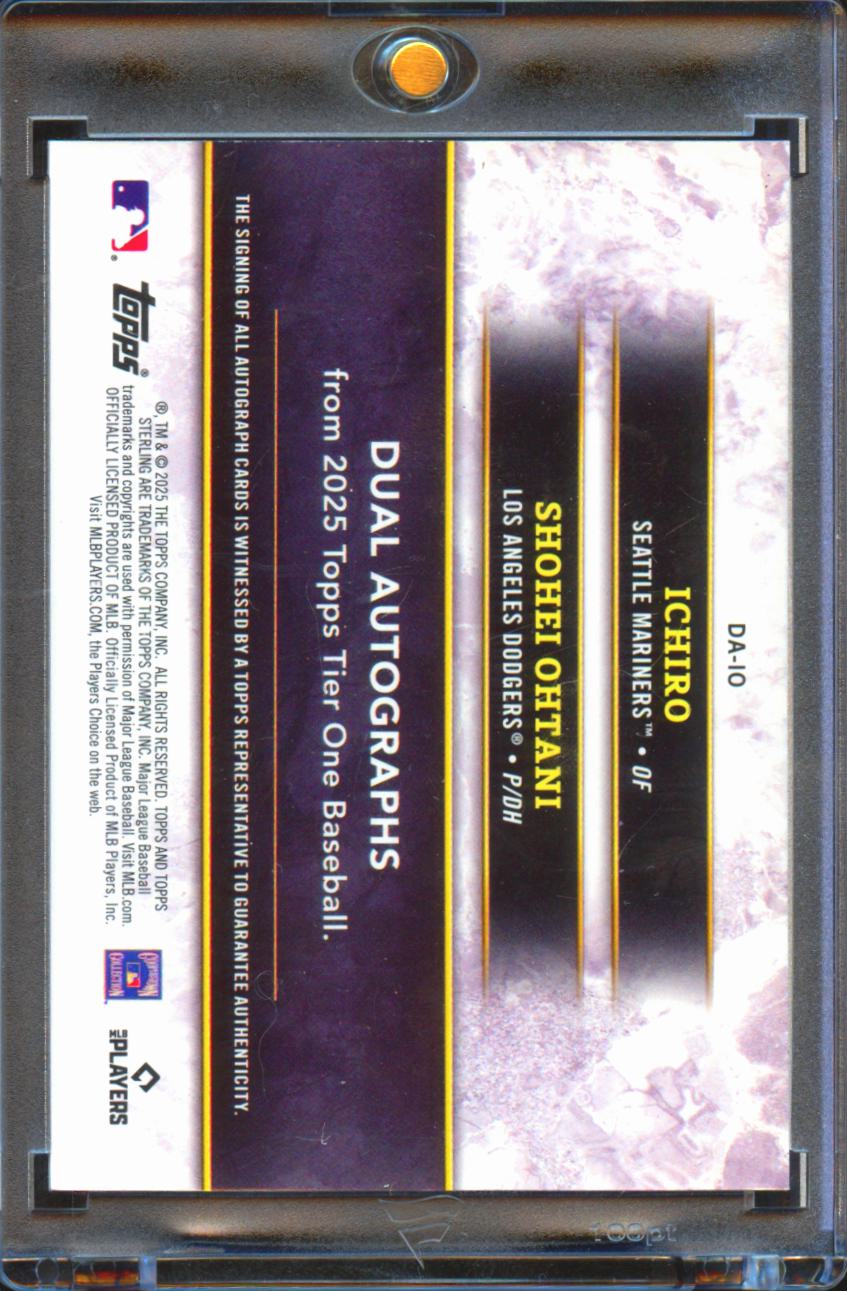 Shohei Ohtani / Ichiro 2025 Topps Tier One  Dual On Card Auto Autograph 2/5