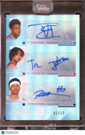 Tre Johnson Jeremiah Fears VJ Edgecombe 2025 Signature Series Auto Autograph /10
