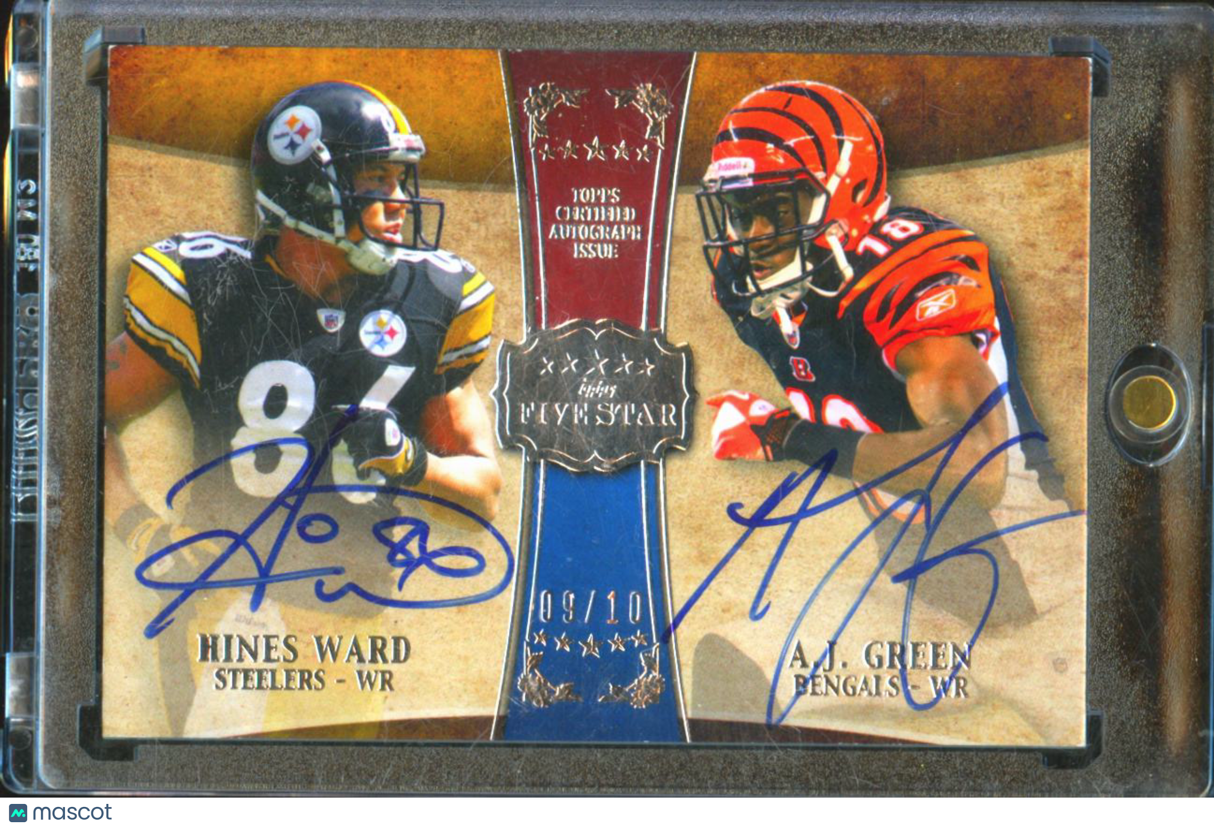 Hines Ward / A.J. Green 2011 Topps Five Star Auto Autograph Bengals Steelers /10