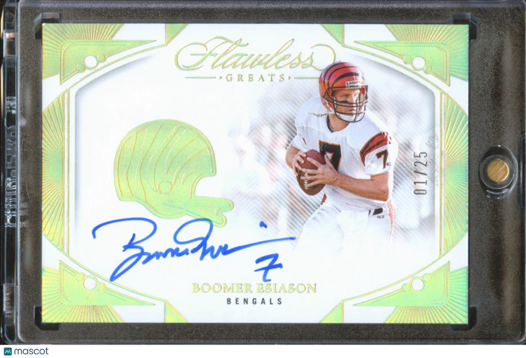 Boomer Esiason 2025 Flawless Greats Auto Autograph GOLD 1/25 Cincinnati Bengals