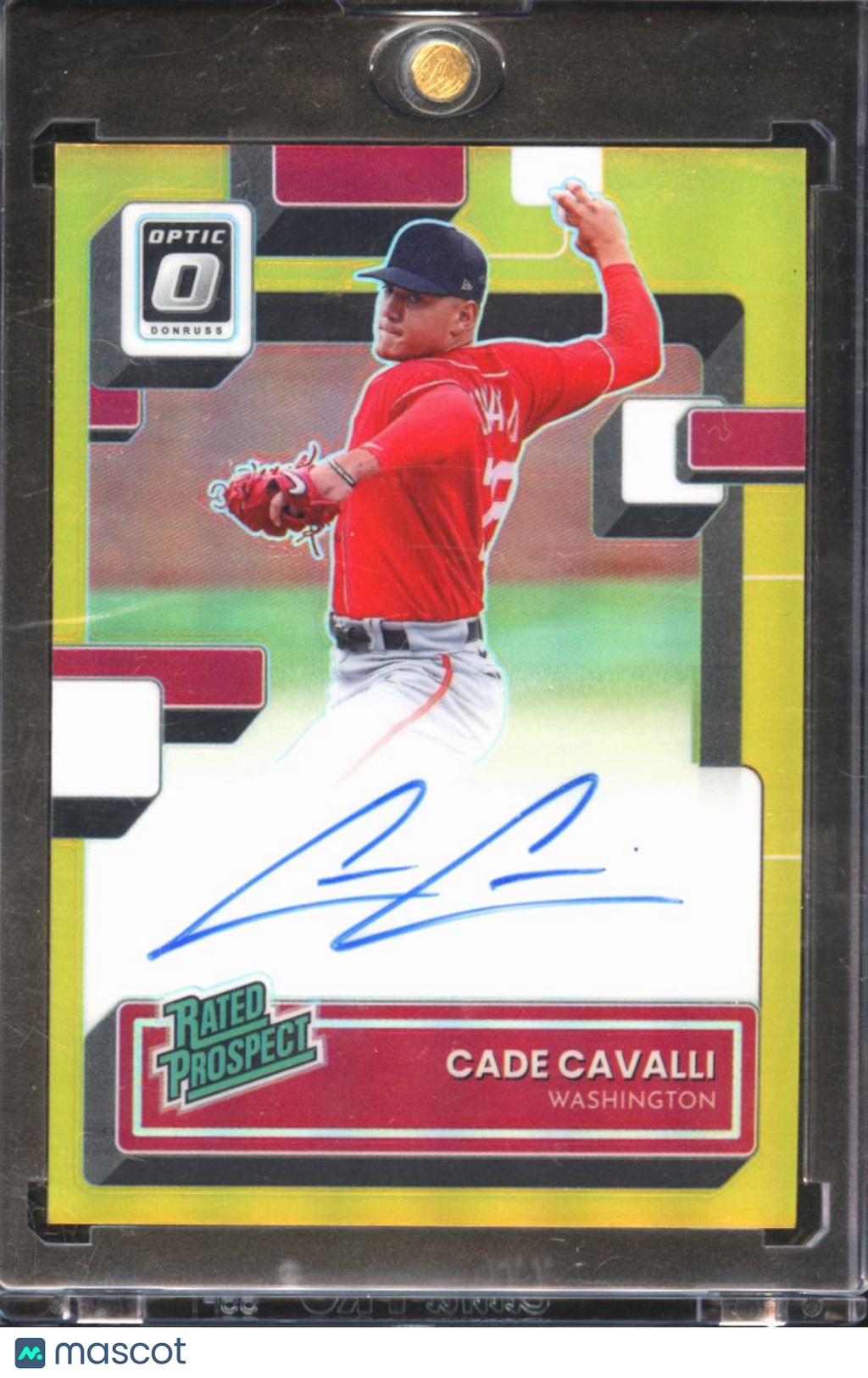 Cade Cavalli 2022 Optic Rated Rookie Auto Autograph GOLD RC 1/10 Nationals