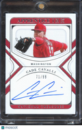 Cade Cavalli 2022 National Treasures Auto Autograph 71/99 Washington Nationals