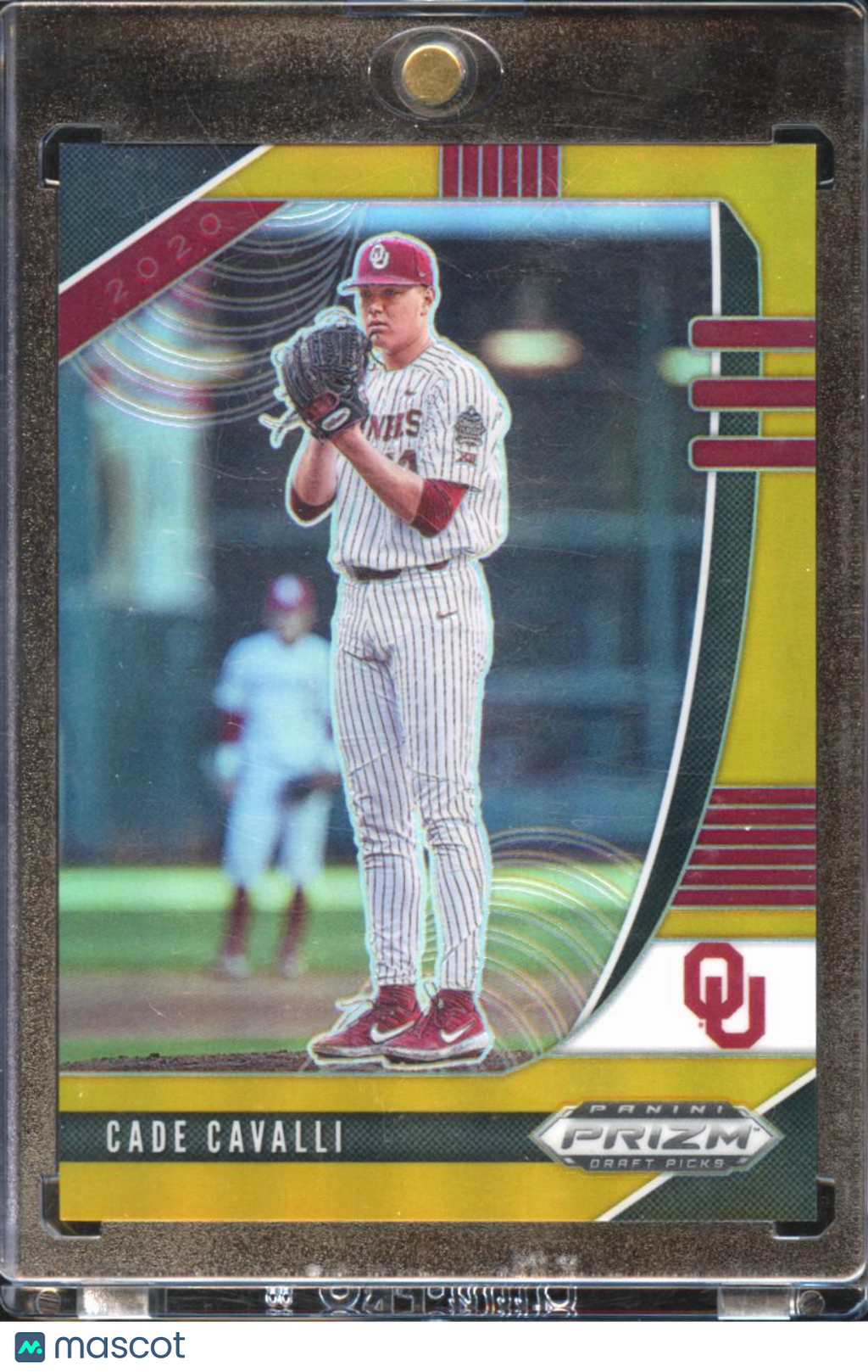 Cade Cavalli 2020 Prizm Draft Picks GOLD Rookie RC 6/10 Oklahoma Sooners
