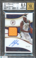 Myles Turner 2019-20 Immaculate Auto Autograph Patch Pacers 16/25 BGS 8.5