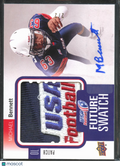 Michael Bennett 2012 Upper Deck Auto Autograph Game Worn LOGO Patch 2/2 USA