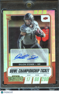 Dillon Stoner 2021 Contenders Championship Auto Autograph 5/10 Oklahoma State