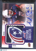 Anthony Sarao 2012 Upper Deck Auto Autograph Game Worn LOGO Patch 1/2 USA