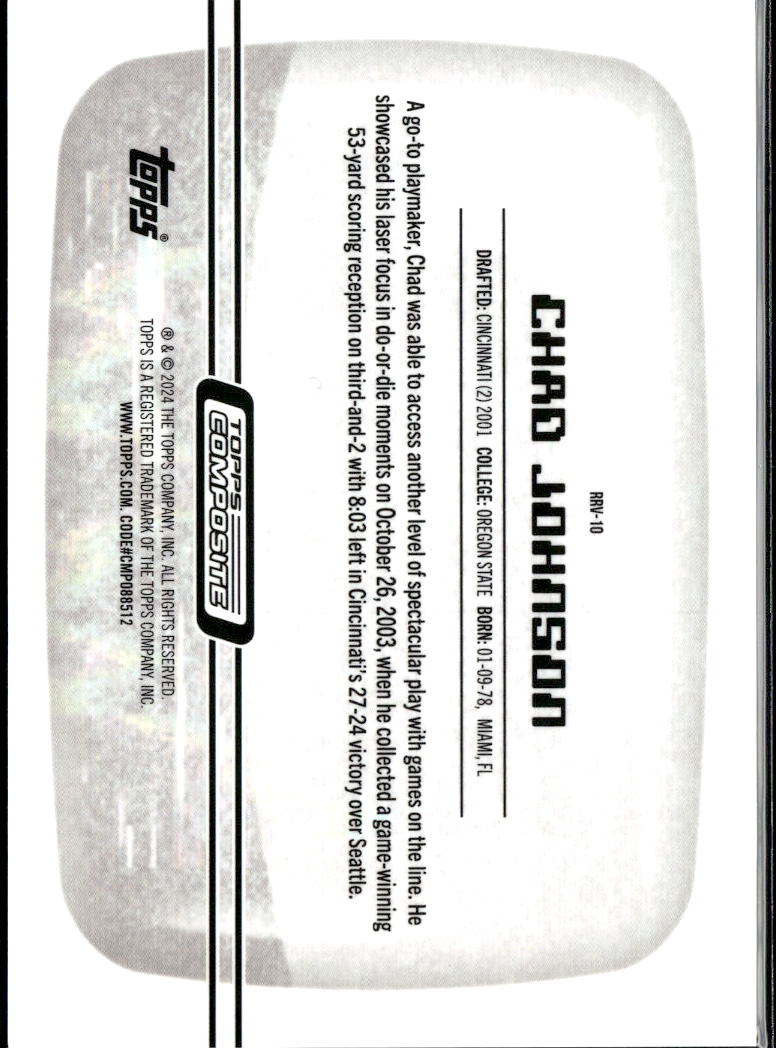 Chad Johnson 2024 Topps Composite Resurgence Retro Vision CASE HIT SSP Bengals