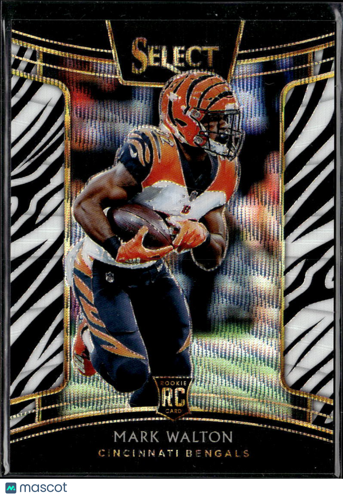 Mark Walton 2018 Select Zebra Prizm SSP SHORTPRINT Rookie RC Cincinnati Bengals
