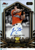 J.T. Realmuto 2026 Topps Finest Auto Autograph 23/50 Miami Marlins