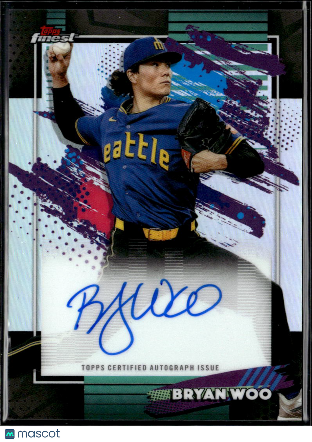 Bryan Woo 2026 Topps Finest Auto Autograph Refractor Seattle Mariners