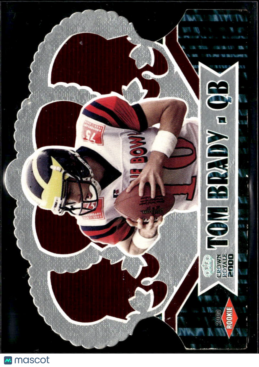 Tom Brady 2000 Pacific Crown Royale Retail Rookie RC #110 Michigan Wolverines