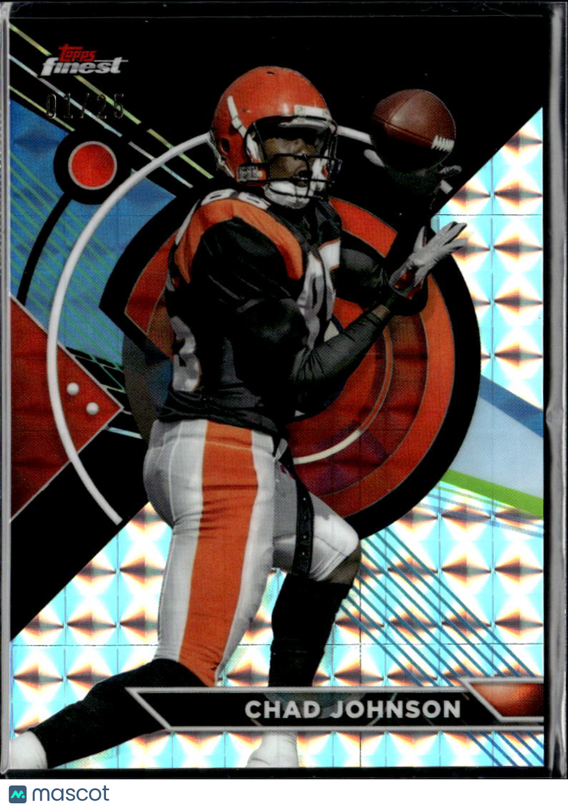 Chad Johnson 2024 Topps Finest Black Refractor 1/25 Cincinnati Bengals