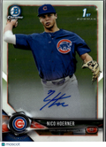 Nico Hoerner 2018 Bowman Chrome 1st Auto Autograph Chicago Cubs
