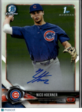 Nico Hoerner 2018 Bowman Chrome 1st Auto Autograph Chicago Cubs