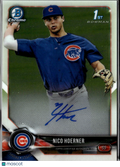 Nico Hoerner 2018 Bowman Chrome 1st Auto Autograph Chicago Cubs