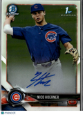 Nico Hoerner 2018 Bowman Chrome 1st Auto Autograph Chicago Cubs