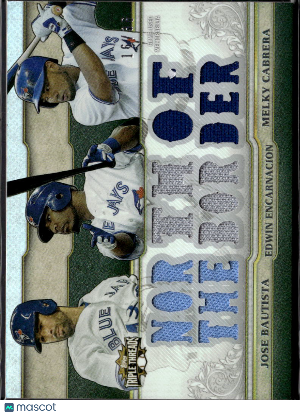 Encarnacion Melky Cabrera Bautista 2014 Triple Threads Game Used Patch 16/36