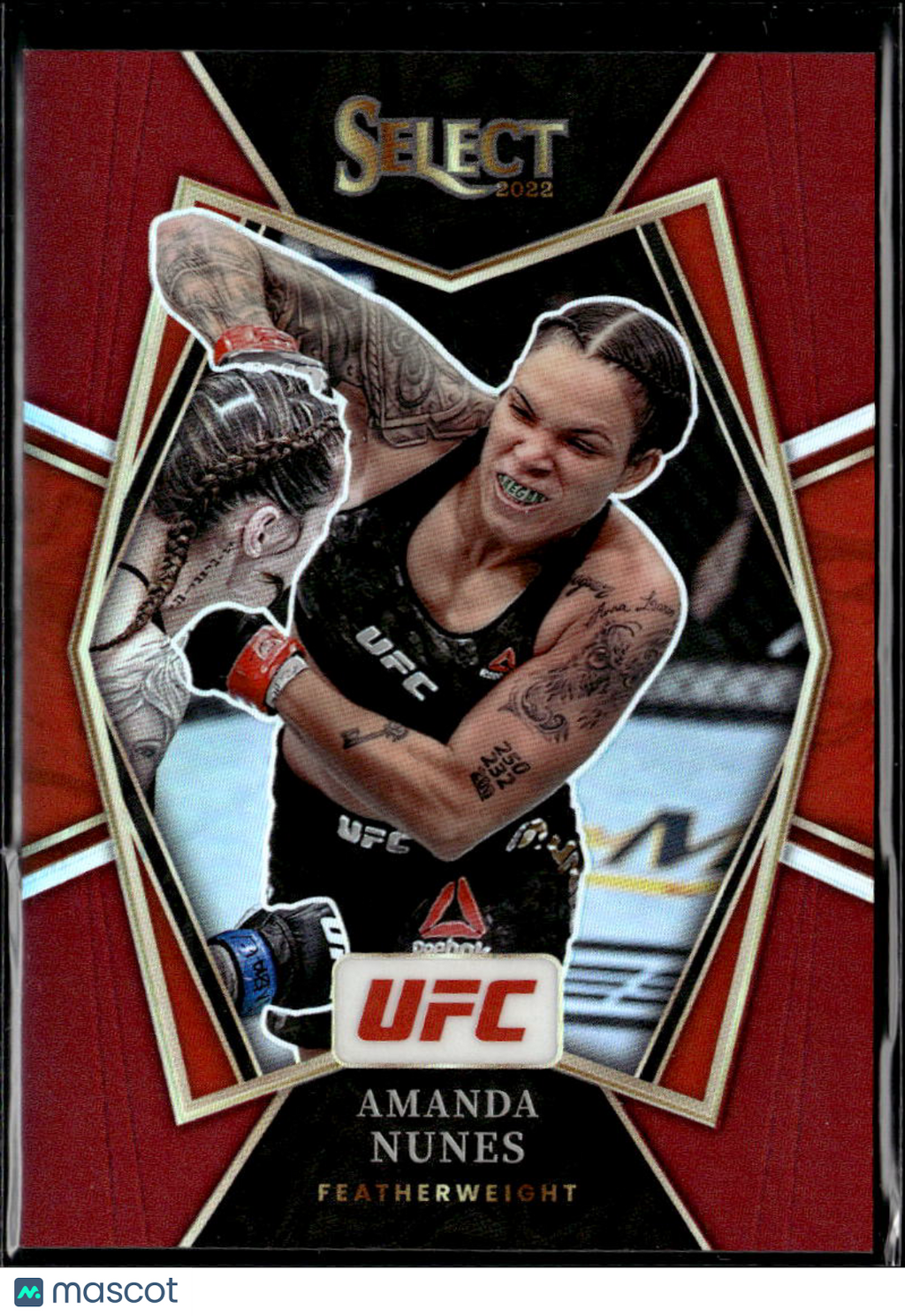 Amanda Nunes 2022 Select UFC Red Prizm Premier Level 111/125
