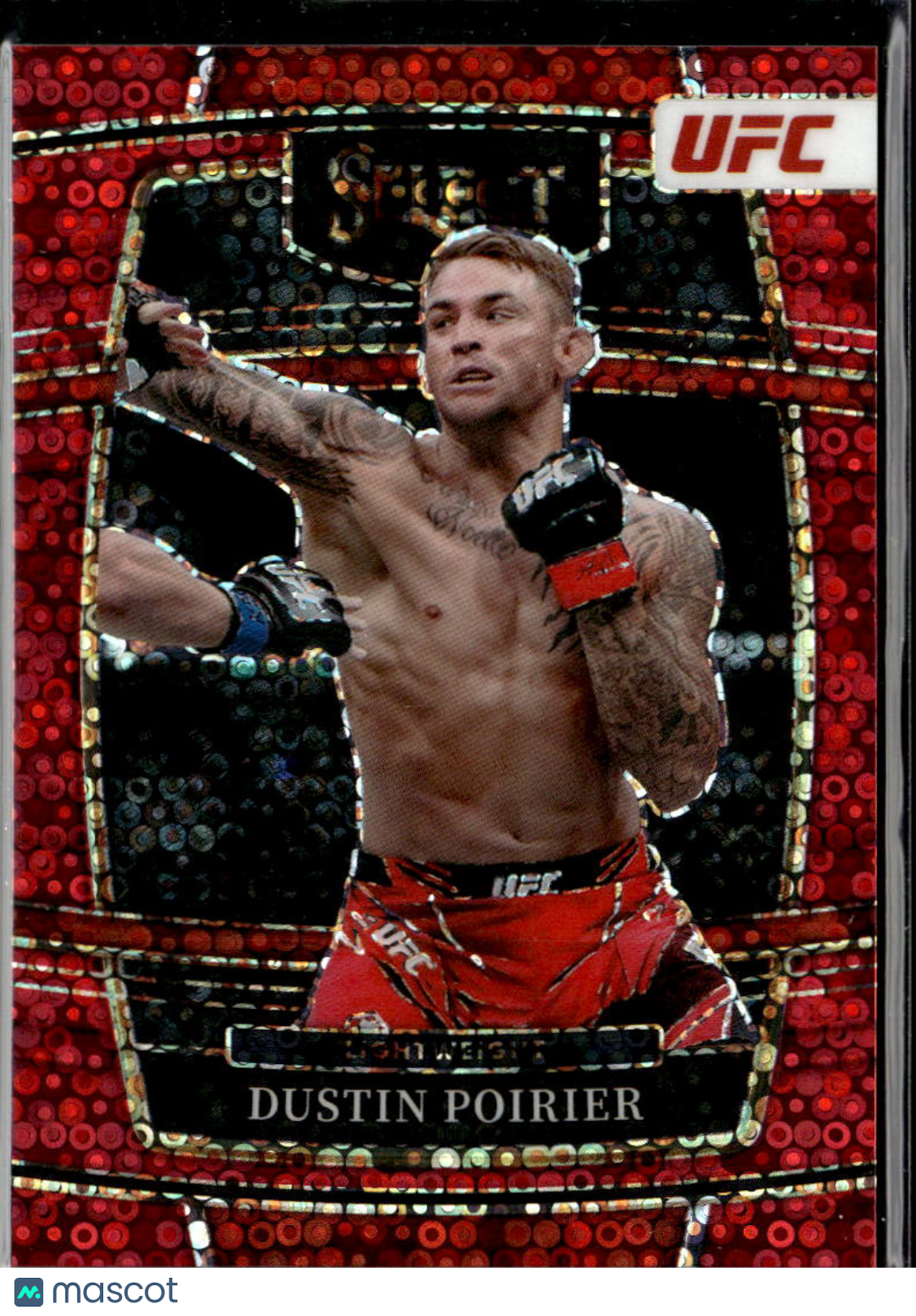 Dustin Poirier 2022 Select UFC Red Disco Prizm 44/99