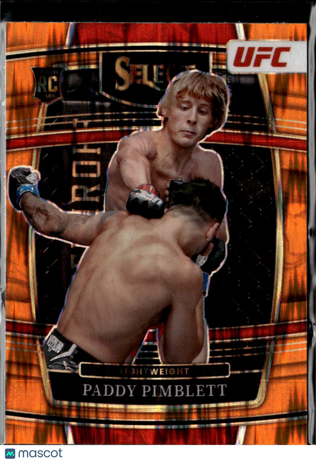 Paddy Pimblett 2022 Select Orange Shock Prizm Rookie RC UFC