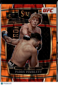 Paddy Pimblett 2022 Select Orange Shock Prizm Rookie RC UFC