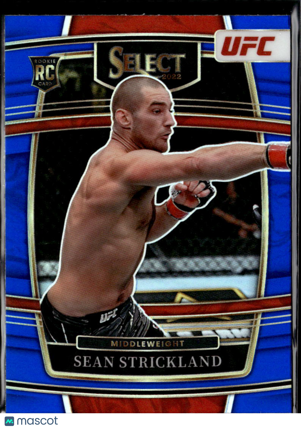 Sean Strickland 2022 Select Holo Blue Prizm Rookie RC UFC