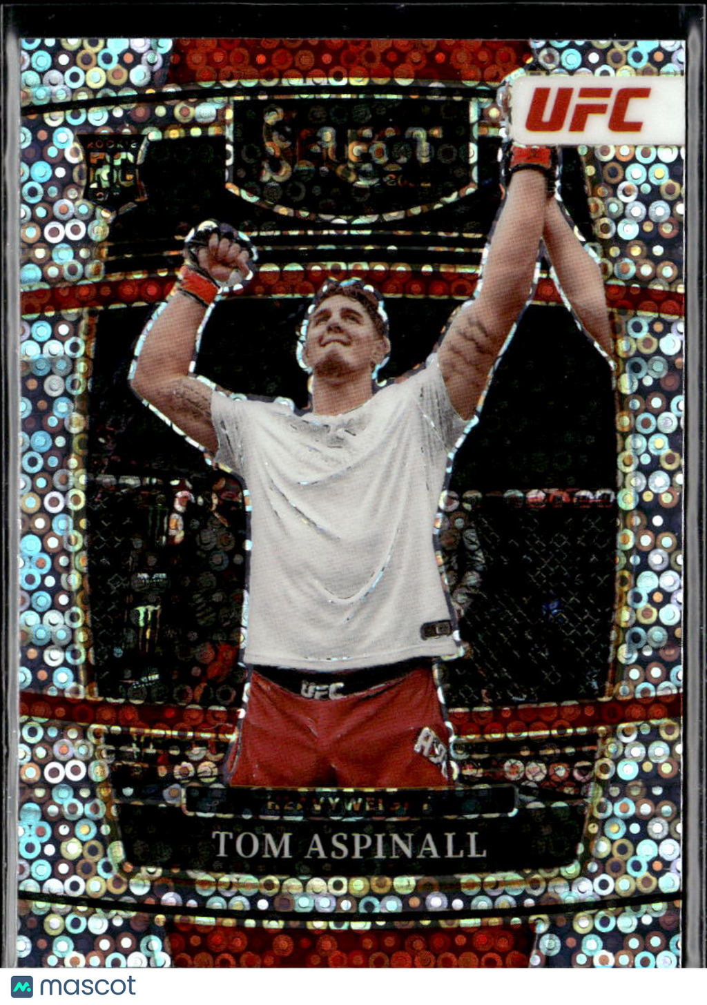 Tom Aspinall 2022 Select Disco Prizm Concourse Rookie RC UFC
