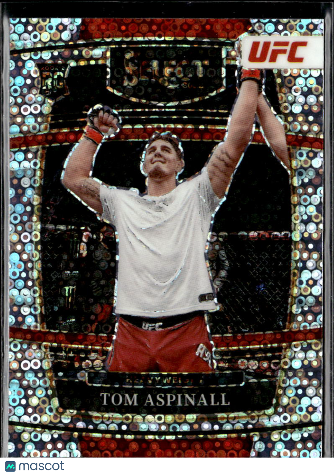 Tom Aspinall 2022 Select Disco Prizm Concourse Rookie RC UFC