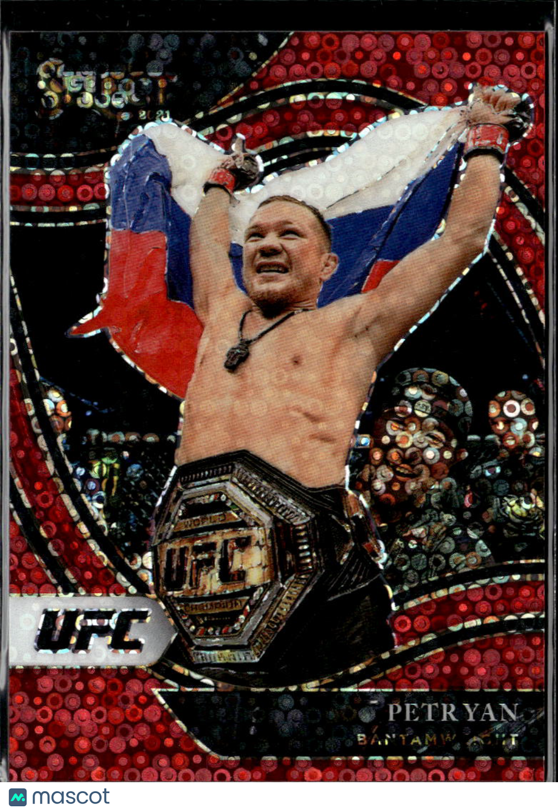 Petr Yan 2021 Select Prizm Octagonside Red Disco 195/199 Bantamweight