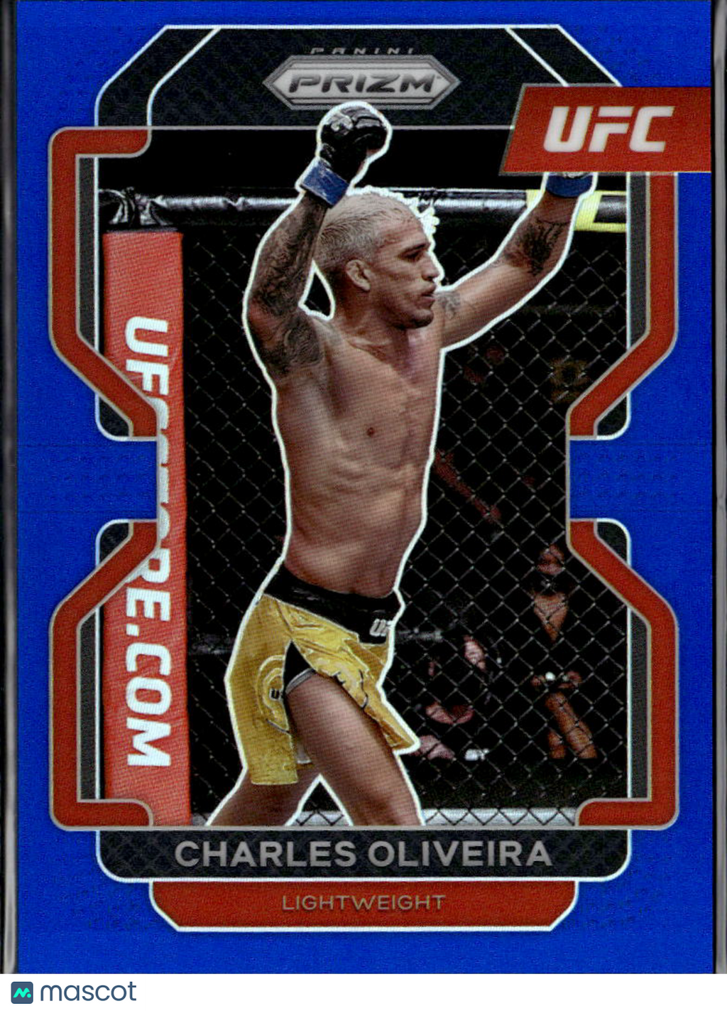 Charles Oliveira 2022 Prizm UFC Blue Prizm 76/199 Lightweight