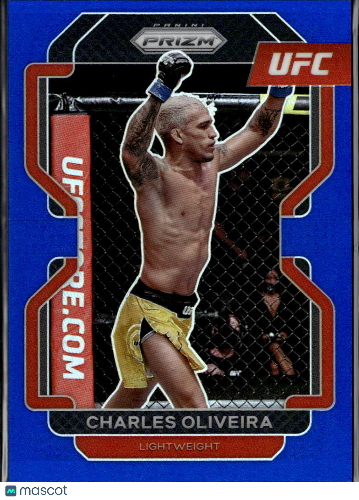 Charles Oliveira 2022 Prizm UFC Blue Prizm 76/199 Lightweight