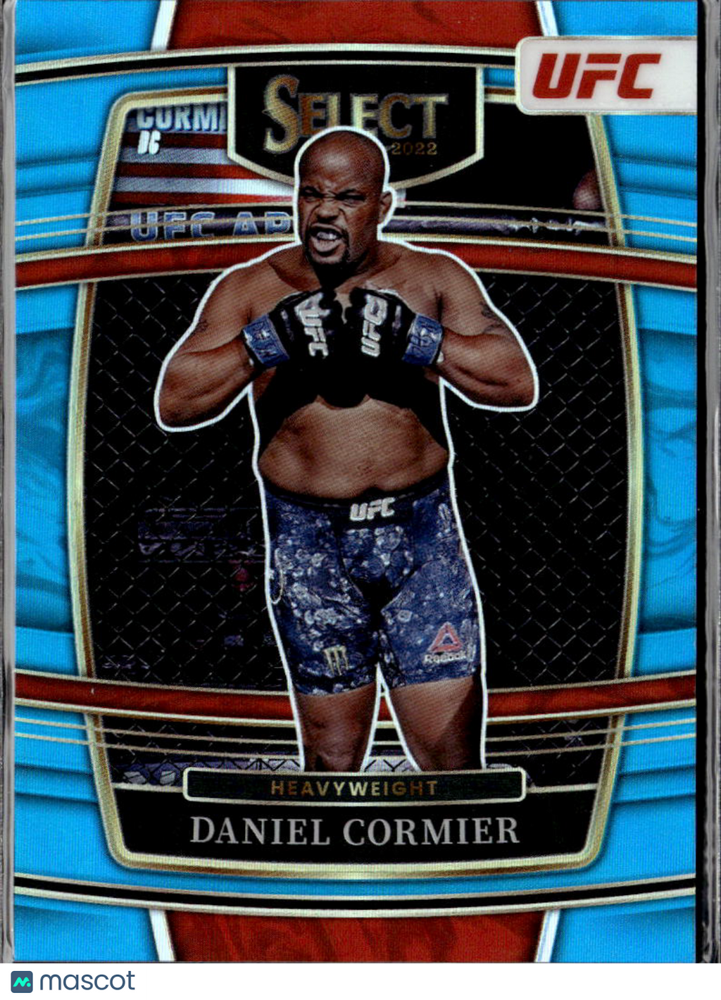 Daniel Cormier 2022 Select Concourse Light Blue Prizm UFC 168/199 Heavyweight