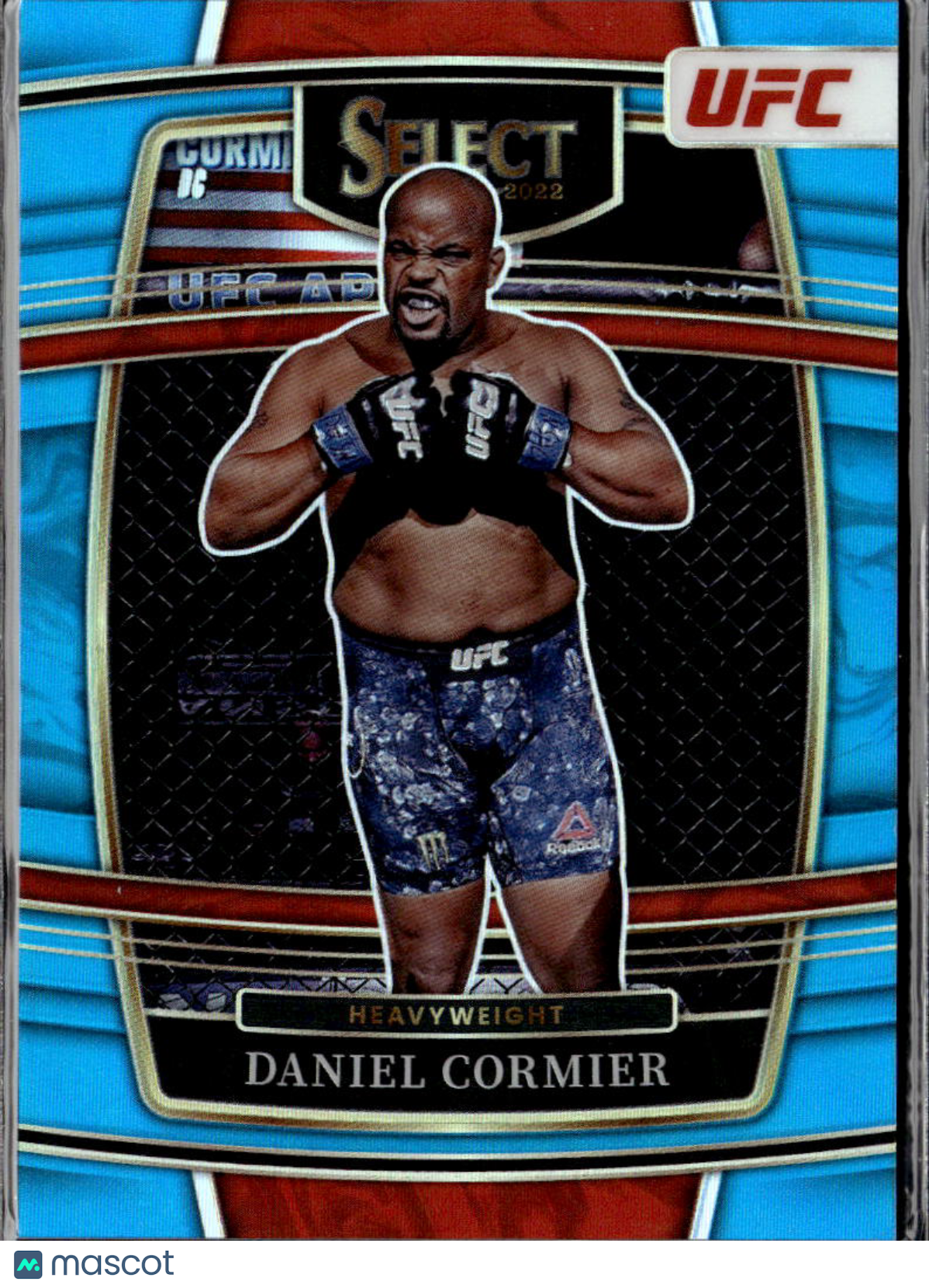 Daniel Cormier 2022 Select Concourse Light Blue Prizm UFC 168/199 Heavyweight