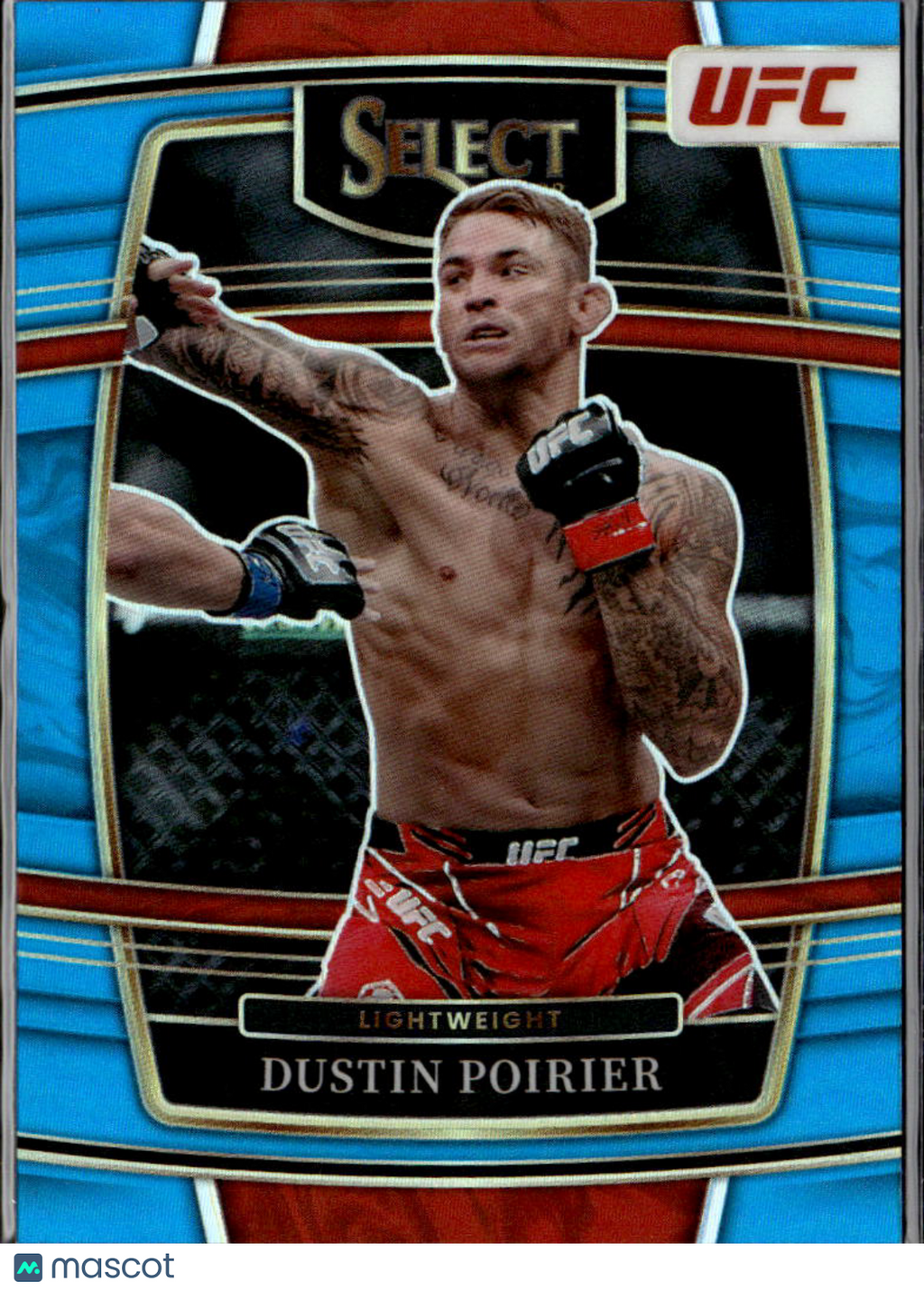 Dustin Poirier 2022 Select Concourse Light Blue Prizm 172/199 Lightweight