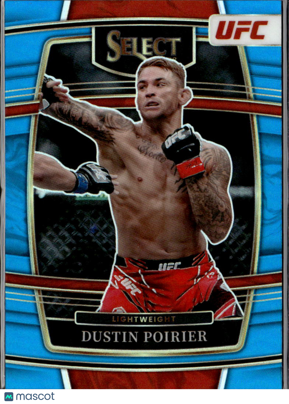 Dustin Poirier 2022 Select Concourse Light Blue Prizm 172/199 Lightweight