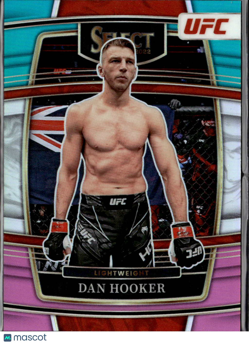 Dan Hooker 2022 Select UFC Concourse Teal White Pink Prizm 26/49