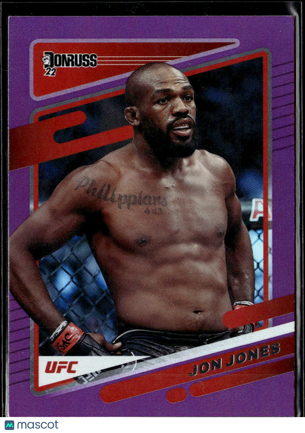 Jon Jones 2022 Donruss UFC Purple Laser Holo MMA