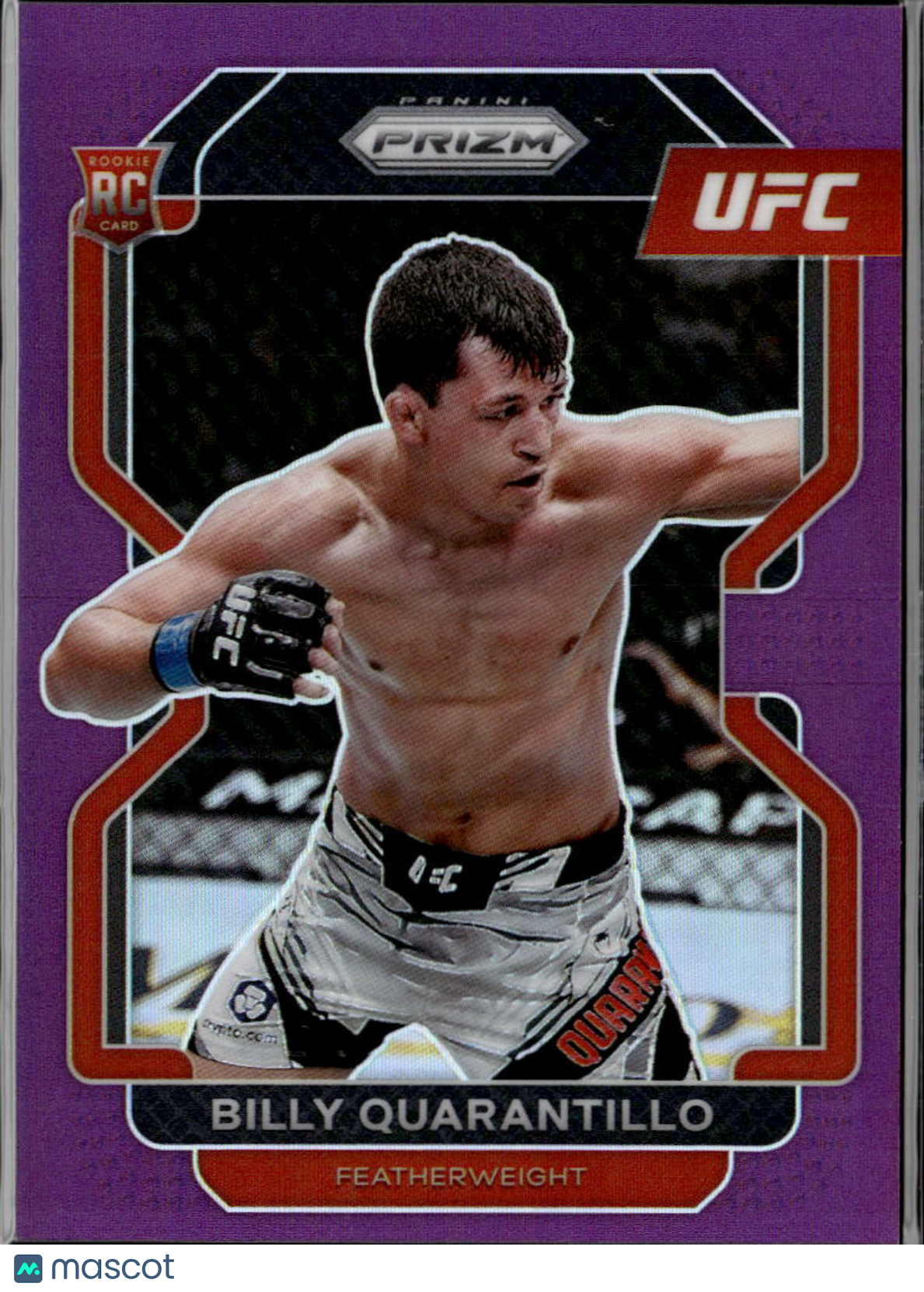Billy Quarantillo 2022 Prizm UFC RC Purple Prizm Rookie 19/149