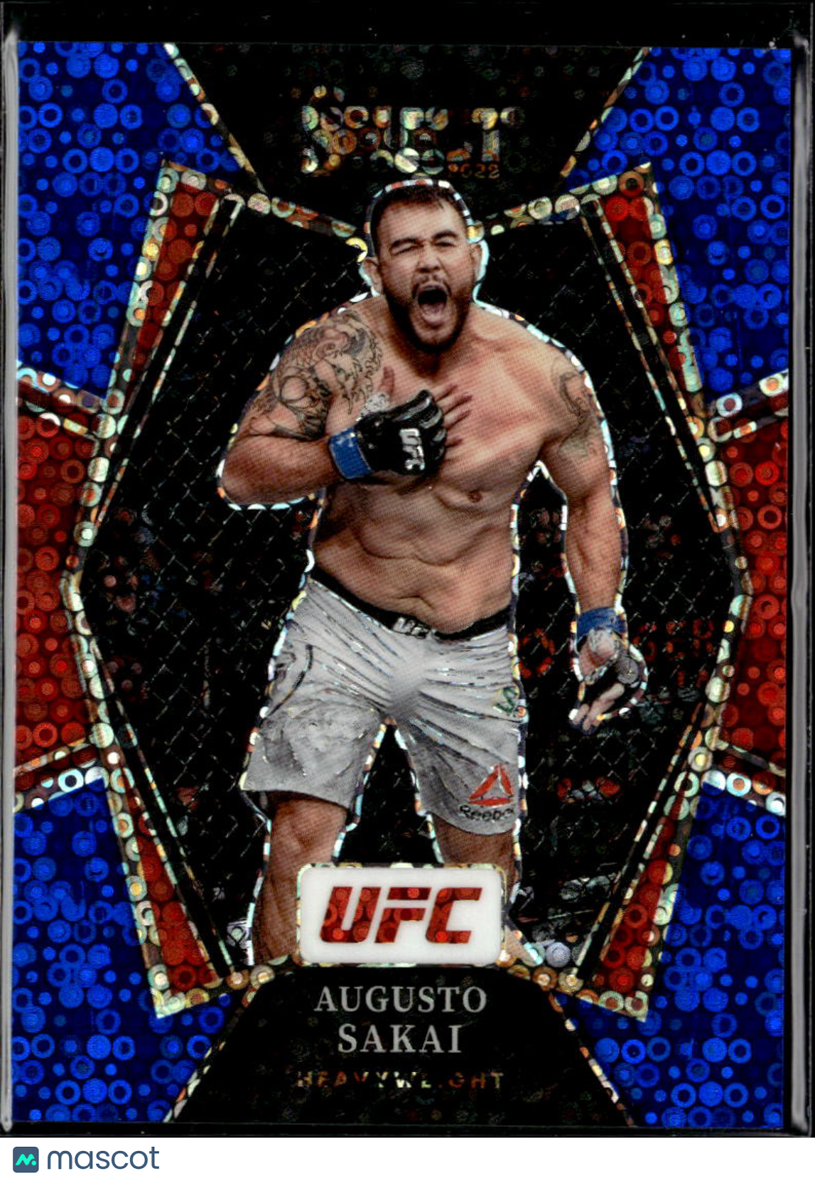 Augusto Sakai 2022 Select UFC Blue Disco Prizm 1/49