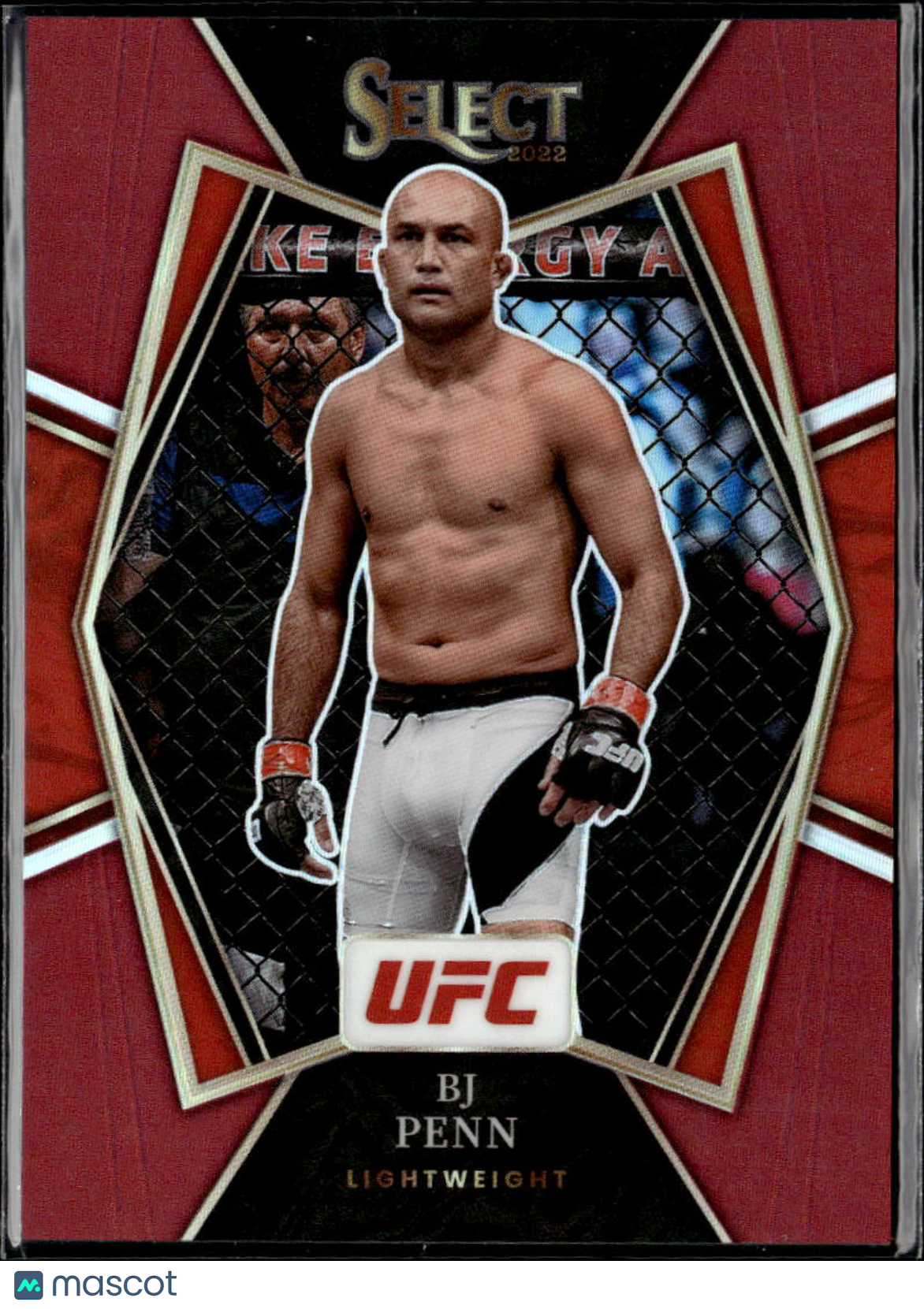 BJ Penn 2022 Panini Select UFC Red Prizm 5/125