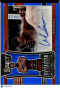 Uriah Hall 2022 Panini Select Prizm Auto Autograph Blue UFC 22/49
